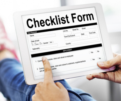 Foto Checkliste Formular